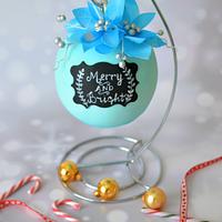 Christmas ornament cake