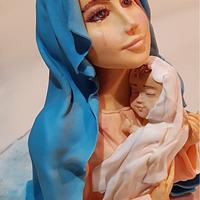 Virgin Mary holding baby Jesus 