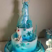 Elsa Frozen cake