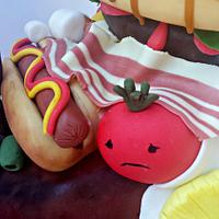 Cloudy with a Chance of Meatballs Cake