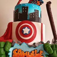 Super Heros cake