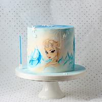 Frozen Painted Cake