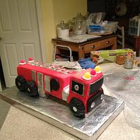 fire truck cake