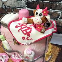 Kristine - Baby Shower Bag Cake
