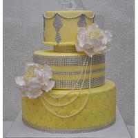 Yellow Wedding cake