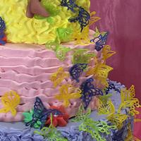 Butterflies and fairy cake