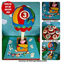 Peppa Pig Hot Air Balloon Cake