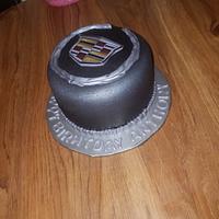 Small Cadillac logo Cake 