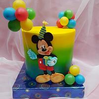 Mickey Mouse 2D baloons cake