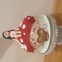 Toadstool Magical Fairy Birthday Cake
