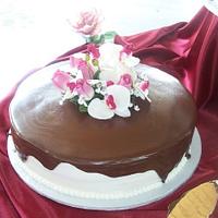 Chocolate Ganache Wedding Cake