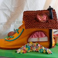 Little old lady who lived in a shoe