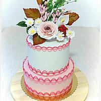 Flower - royal icing cake