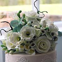 Boho Pastel Wedding Cake