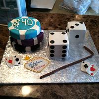 Vegas Birthday Cake