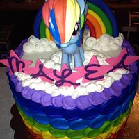 My little pony rainbow cake ! 