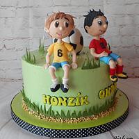 Football cake for boys