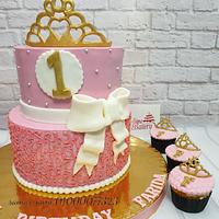 Princess First Birthday Cake