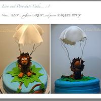 Lion And Parachute Cake :)