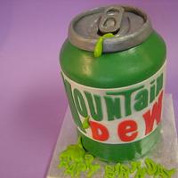 Classic Mountain Dew birthday cake