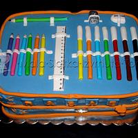 Pencil box cake