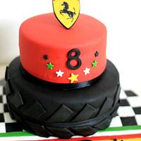 Ferrari theme cake