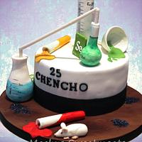 Tarta de química, Cake chemical