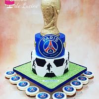 Football themed cake 