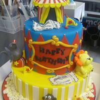 Big top circus cake