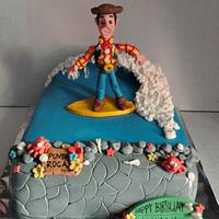Surfing Woody cake