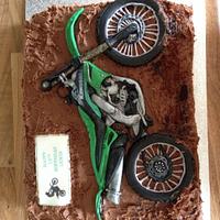  Kawasaki motor cross bike cake 