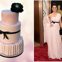 Fashion inspired cake; Valli dress