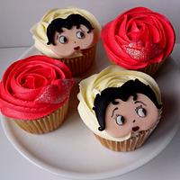 Betty Boop inspired cupcakes....