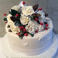 Bouquet anniversary cake