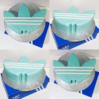 Adidas trefoil cake