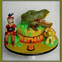 Dinosaur King Cake Roarrrrr...