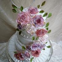 Majestic Rose Wedding Cake