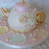 Vintage Teapot cakeboard