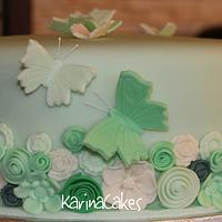 Green Butterfly Cake