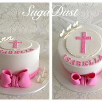 Bow's & Butterfly's Holy Communion Cake