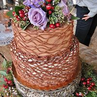 Chocolate buttercream Wedding cake