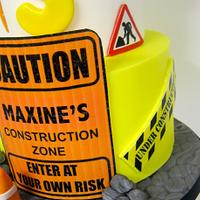 Construction cake for a lovely girl named Maxine