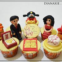 Chinese Engagement Cupcakes