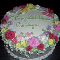  Flower wreath Cake