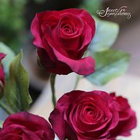 Symbol of Love -Sugar red roses