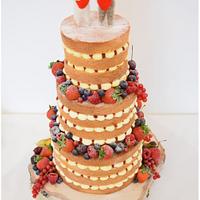 Fruity Naked Wedding Cake