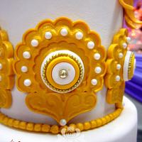 Bollywood Inspired Wedding Cake