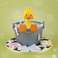 Bath time for ducky