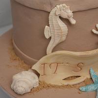 It's a Turtle Sand Castle Baby Shower Cake all edible 