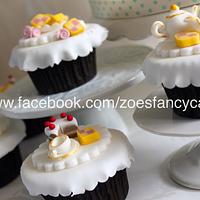Mini tea party cupcakes